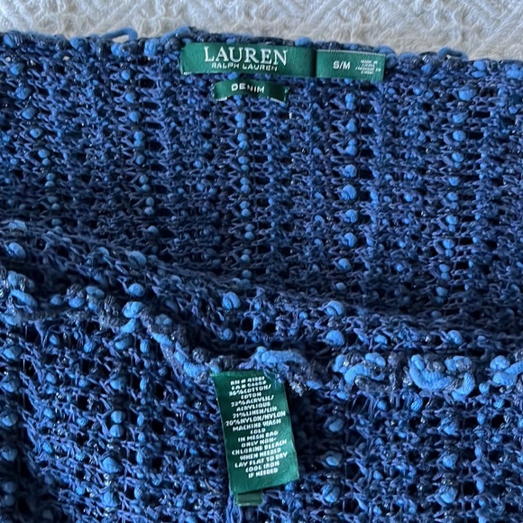 Lauren Denim Blue by Ralph Lauren Twin Sweater Set M - Picture 10 of 15